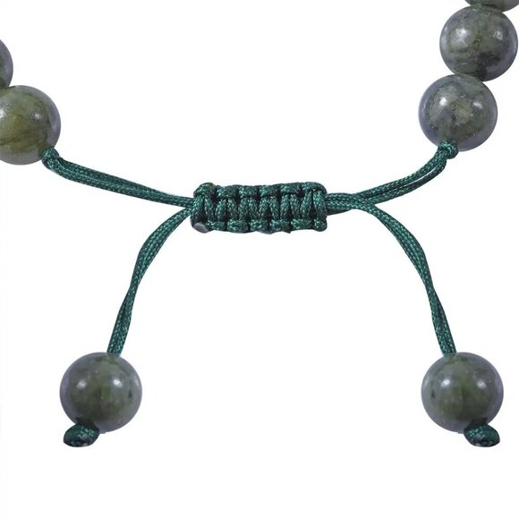 New, Connemara Marble Bracelet, in Platinum-over-Sterling Silver, 7.25 inches - Picture 7 of 8